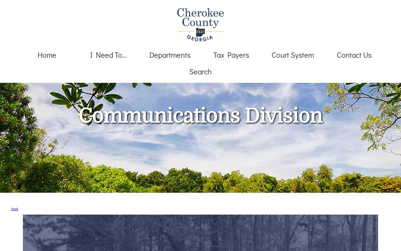 Cherokee County public notice directing residents to official voter information